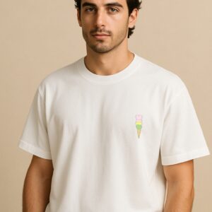 Unisex White T-shirt-Pastel Dolce Amore Gelato