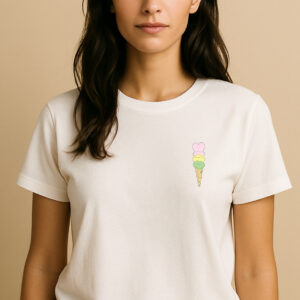 Unisex White T-shirt-Pastel Dolce Amore Gelato